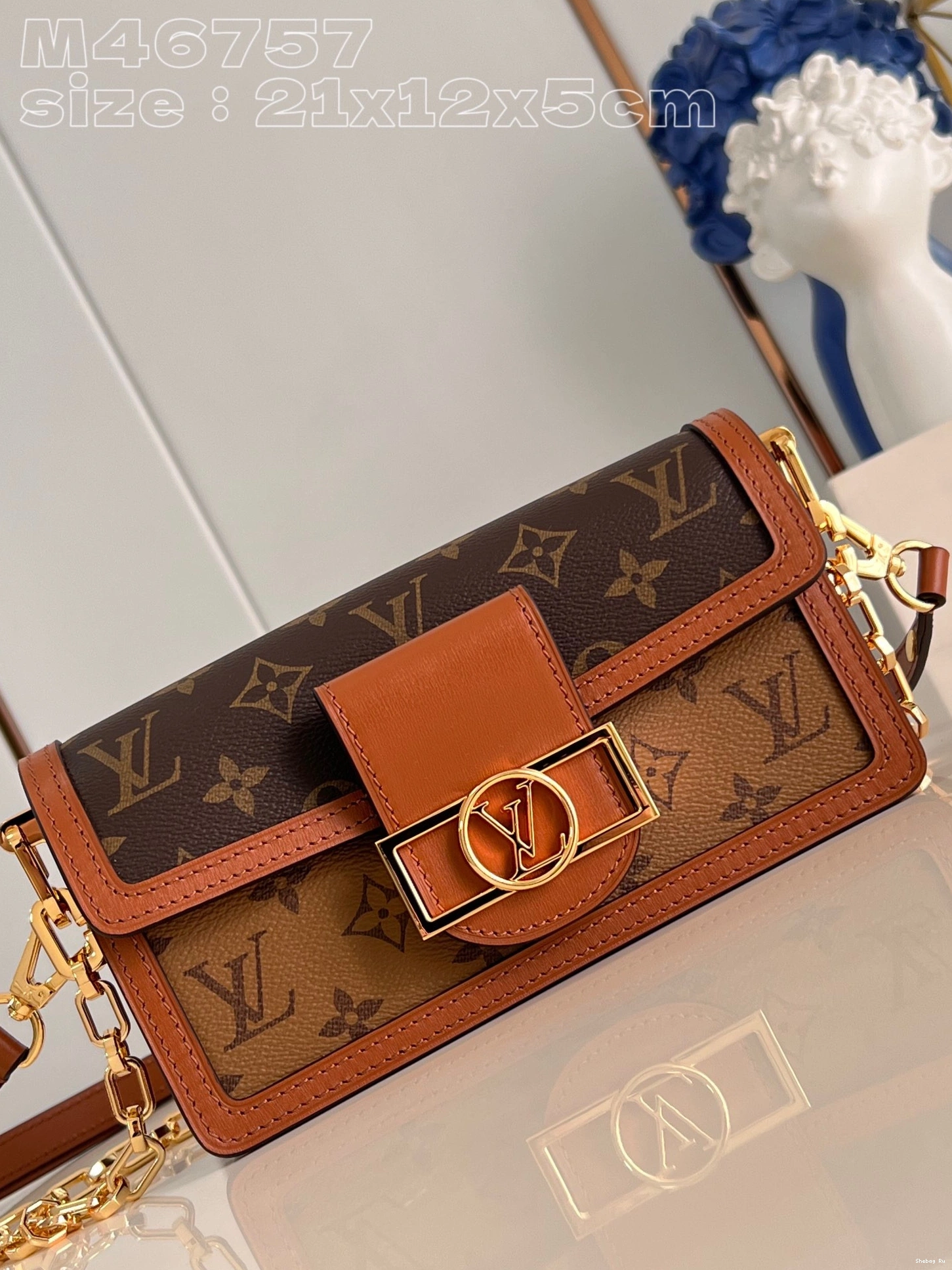 West-21*12*5CM East DAUPHINE LOUIS VUITTON 0804